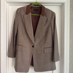 Talbots Relaxed 90S Blazer - Autumn Check (size 16P)
